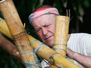 Don works on the shelter.