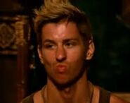 Carter at Tribal Council.