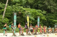 Elegidos competing in the Individual Immunity Challenge, A Bit Tipsy.