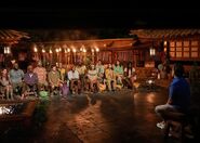 The final thirteen at Tribal Council.