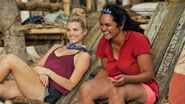 Sandra and Andrea at Nuku camp.