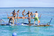 Ozzy diving for Nuku in Plunge, Pop, Pull.