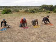 Rob competing in the sixth individual Immunity Challenge.