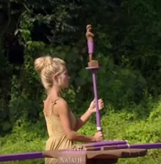 Natalie competes in Samoa.