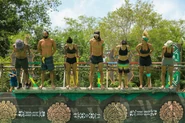 Leones competing in the Individual Immunity Challenge, I Hold On.