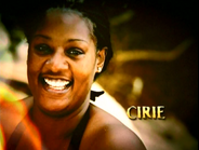 Cirie's photo in the opening intro.