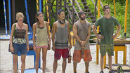 The final 5 at the start of the Immunity Challenge.