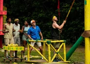 Bruce competing in Knock One Back.