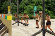 The Merged Tribe competes in the first Reward Challenge of the eighteenth cycle.