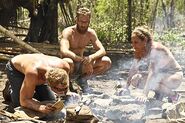 Tyler making fire on the Masaya tribe.