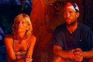 Colby and Tina at the Final Tribal Council.