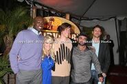 Jaison at the Reunion with the final five of Survivor: Samoa.