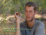 Mitchell making a confessional.