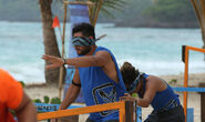 Banda competing in the eighth Territorial Challenge, Blind Leading the Blind.