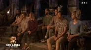 The merged tribe at their fourth Tribal Council.