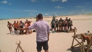 AndreExplainsChallengeEp1.jpg (96 KB) André explains the challenge to both tribes.