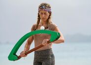 Lindsay competing in Survivor 42.