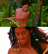 Elyse's shots in the intro.