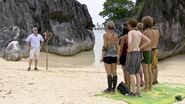 The castaways compete for immunity.