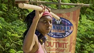Laurel competes in Ghost Island.