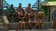 Gervase with the new Tadhana tribe after the tribe switch.