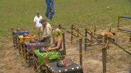 Nobag competes in the individual Immunity Challenge, Mask Match.