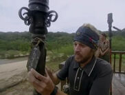 Jon with Trish's torch in the Rites of Passage.