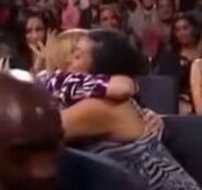 Carolyn hugging Shirin, who did get a Second Chance at Survivor.