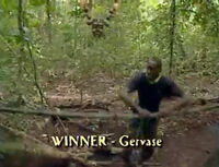 Gervase winning his first individual Immunity Challenge.