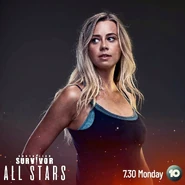 AUS7 Phoebe Poster.jpg (78 KB) Phoebe's promotional poster for Australian Survivor: All Stars.
