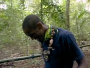 Gervase wearing the Immunity Necklace.