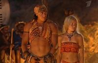 The Final Two of Serdtse Afriki at the Final Tribal Council.