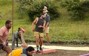 Dino competing in Return of the Outcasts.