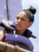 Stephanie at the third tribal challenge.