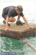 Jon competing in the Final Immunity Challenge.