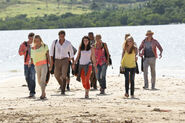 The fans arrive in Caramoan.