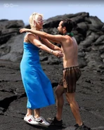 Cara returns as George's loved one on Heroes v Villains.