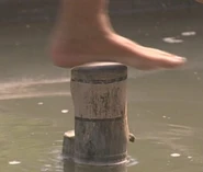 Jenna L. briefly moves her foot...