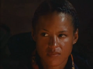 Alicia at Tribal Council.