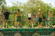 Toros competing in the Individual Immunity Challenge, I Hold On.