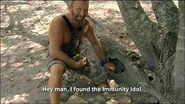 Ralph finds the Hidden Immunity Idol by accident.
