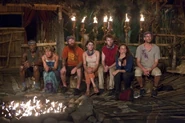 The newly formed Bikal tribe attending their first Tribal Council.
