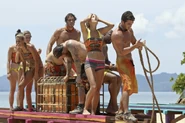 Hope with the Gota tribe at her last challenge.