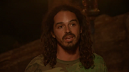 Ozzy speaking at Tribal Council.