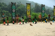 Toros competing in the Individual Immunity Challenge, Over-Extended.