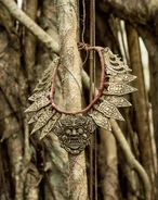 Cagayan A necklace of golden carvings resembling the rangda.