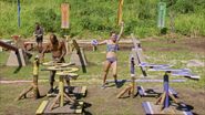 Carl competes in the Immunity Challenge, Roll Away the Dew.