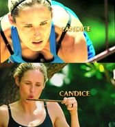 Candice's shots in the intro.