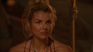 Andrea at her first Tribal Council of the season.