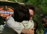 Aras hugs his mom.